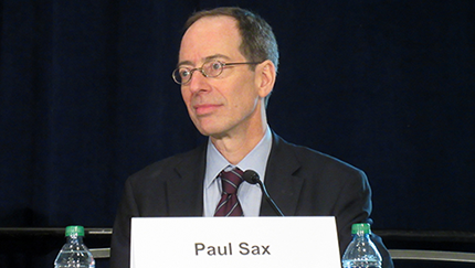 Paul Sax, en su intervención en la CROI 2015. Foto: Liz Highleyman, hivandhepatitis.com.