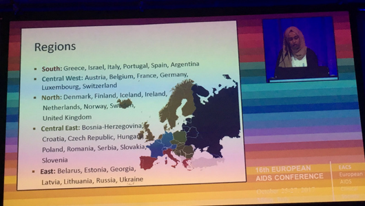 Sarah Amele, durante su presentación en la EACS 2017. Créditos de la imagen: @ProfJLundgren