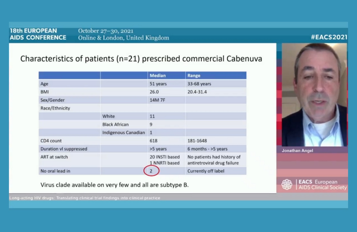 El doctor Jonathan Angel, durante su presentación en la EACS 2021.