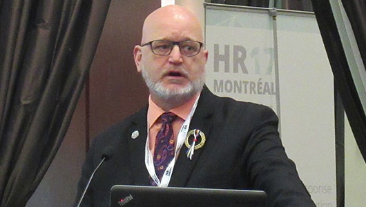 David Marsh en la HR17. Foto: Liz Highleyman, hivandhepatitis.com 