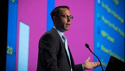 Evan Wood, en la IAS 2015. ©Marcus Rose/IAS 