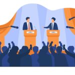 políticos hablando
