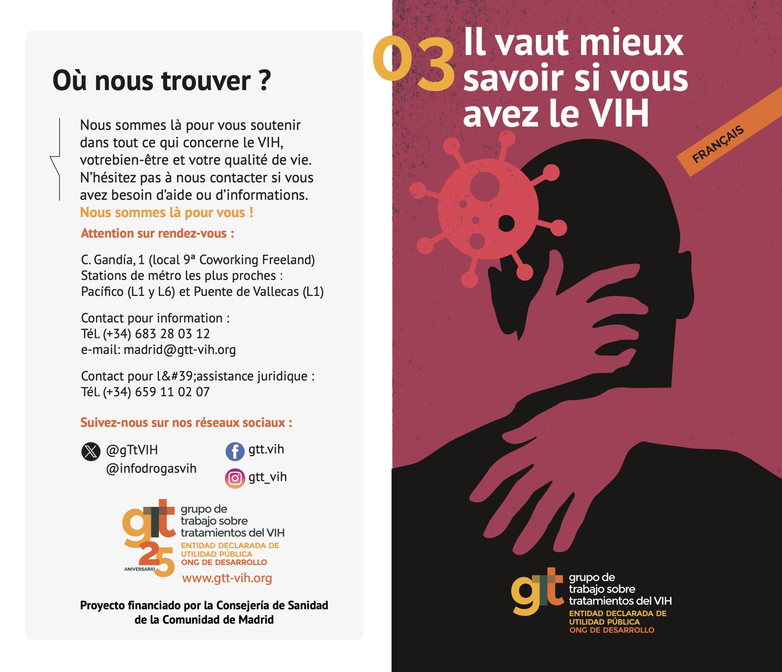 VIH e Interculturalidad – Il vaut mieux savoir si vous avez le VIH