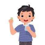Niño tomando medicación