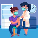 Vacunación en una consulta médica. Imagen: Freepik