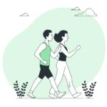 Personas caminando. Ejercicio moderado. Imagen: Freepik
