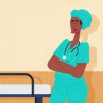 Personal sanitario subsahariano. Imagen: Freepik